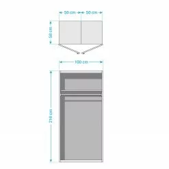 Möbel Armoire Brooklyn Vii Largeur Hauteur 216 Cm 100 Cm Expres -Armoires Soldes 1000033387 200921 13312900003 SKETCH DETAILS P000000001000033387 sketch
