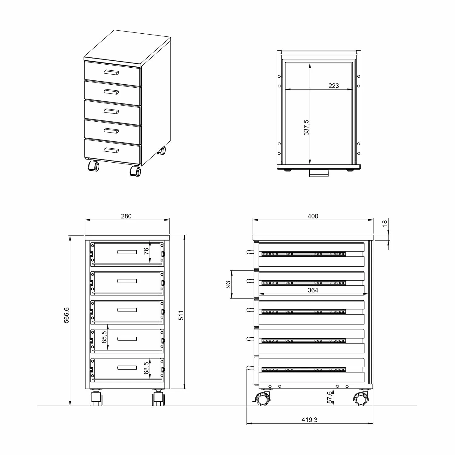 Germania Caisson Colour Blanc 5 Germania Caisson Colour Blanc – Image 3