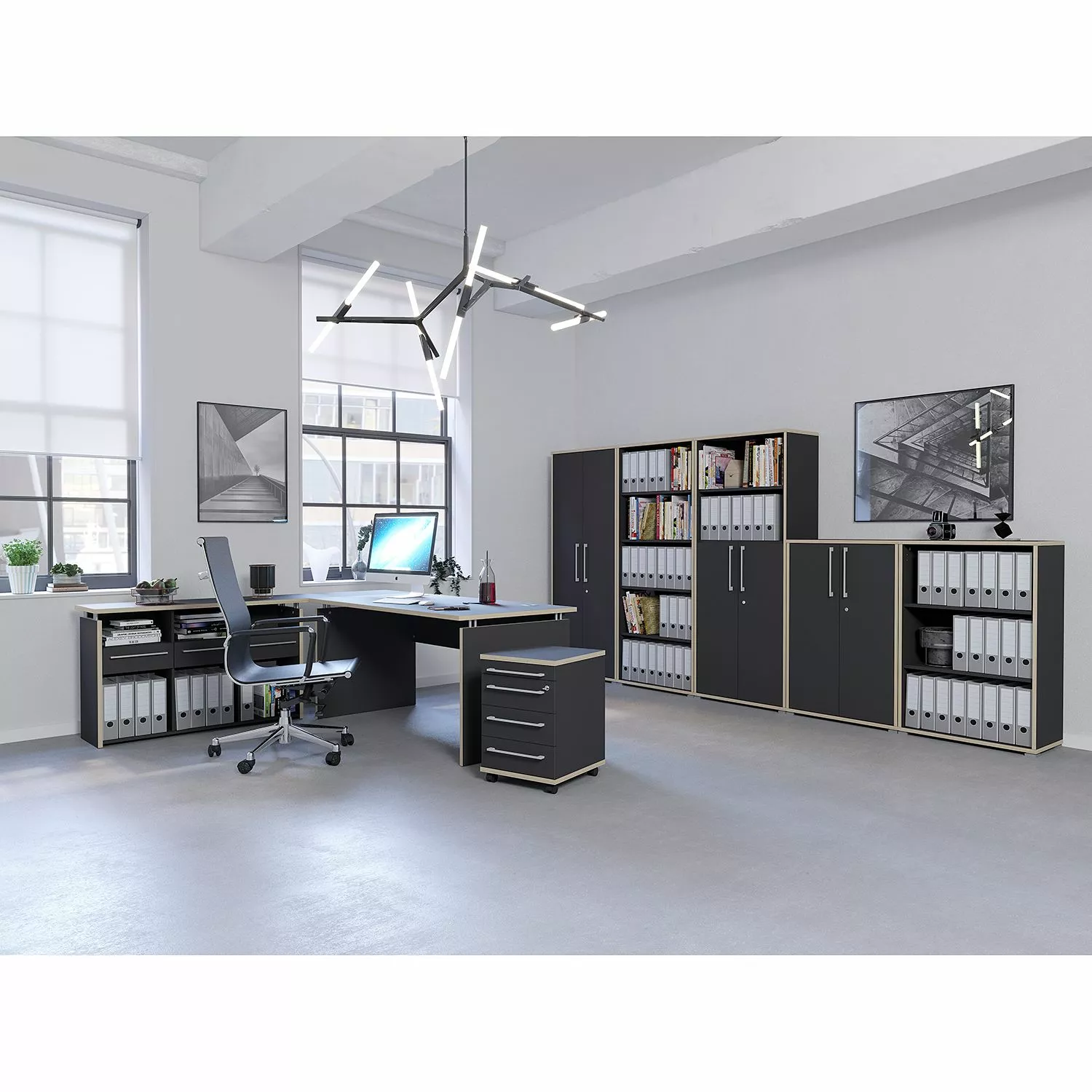 Germania Anthracite Orme : Largeur 40 Cm Imitation 4 Germania Anthracite Orme : Largeur 40 Cm Imitation – Image 2