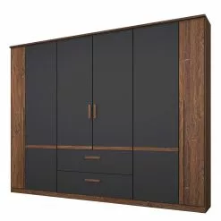 Armoire 226 Cm Anthracite Foncé Rauch Orange Marron
