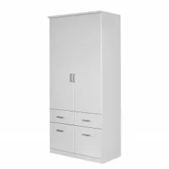 Armoire 2 Porte 91 Cm Alpin Breman Blanc Rauch Blue
