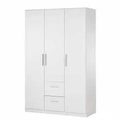 Kiydoo Armoire Ii 210 Cm Hauteur Largeur 136 Cm Alpin Blanc
