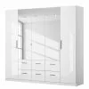 Kiydoo Armoire Iii 226 Cm Hauteur Largeur 197 Cm Alpin Brillant Blanc -Armoires Soldes 1000081872 180605 16101401 IMAGE P000000001000081872