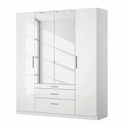 Kiydoo Armoire Iv Largeur Hauteur 197 Cm 181 Cm Alpin Blanc Brillant