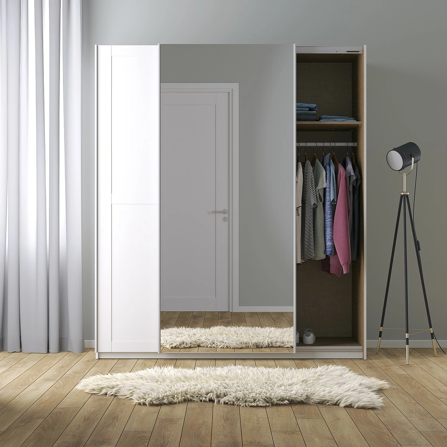 Landhau Kiydoo Armoire Ii Largeur Hauteur 210 Cm 181 Cm Alpin Blanc 9 Landhau Kiydoo Armoire Ii Largeur Hauteur 210 Cm 181 Cm Alpin Blanc – Image 7