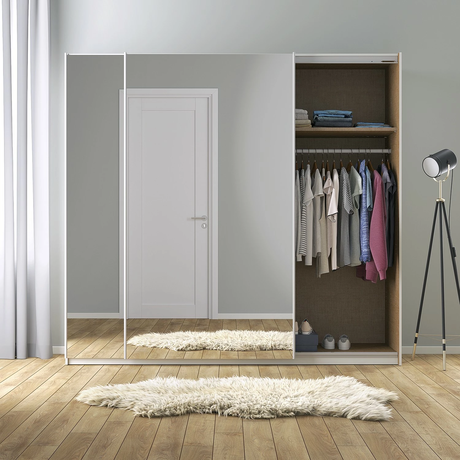 Kiydoo Landhau Armoire Iii 226 Cm 210 Cm Hauteur Largeur Alpin Blanc 4 Kiydoo Landhau Armoire Iii 226 Cm 210 Cm Hauteur Largeur Alpin Blanc – Image 2