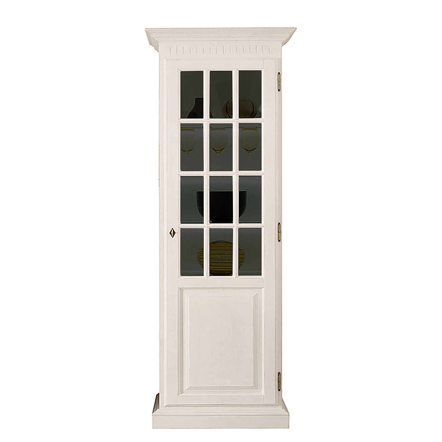 Ridgevalley La Carlotta Vitrine Pin Armoire Ii Massif Sans Éclairage Crème 5 Ridgevalley La Carlotta Vitrine Pin Armoire Ii Massif Sans Éclairage Crème – Image 3