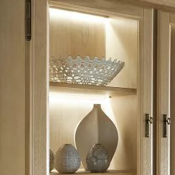 Ridgevalley Breddin Vitrine Pin Armoire Iii Éclairage Massif -Armoires Soldes 1000084260 201004 11255200141 DETAILS P000000001000084260