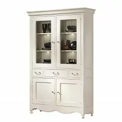 Maison Belfort Buffet Pin Éclairage Ivoire Massif Azjana