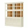 Maison Belfort Azjana Vitrine Pin Miel Couleur Blanc -Armoires Soldes 1000084379 201004 11491300553 IMAGE P000000001000084379