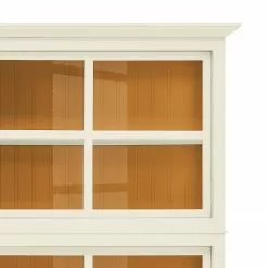 Maison Belfort Azjana Vitrine Pin Miel Couleur Blanc -Armoires Soldes 1000084379 201004 11493200559 DETAILS P000000001000084379