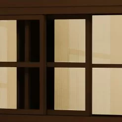 Maison Belfort Azjana Vitrine Pin Crème Marron -Armoires Soldes 1000084383 201004 11503900578 DETAILS P000000001000084383