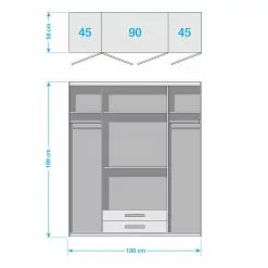 Kärnten Wimex Armoire -Armoires Soldes 1000120475 211012 1540430000501 SKETCH DETAILS P000000001000120475 sketch