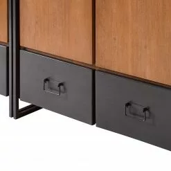 Ars Manufacti Armoire Manchester Ii Anthracite Acacia Acacia Massif Métal 166 Cm -Armoires Soldes 1000121277 191115 16360100010 DETAILS P000000001000121277