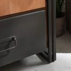 Ars Manufacti Armoire Manchester Ii Anthracite Acacia Acacia Massif Métal 166 Cm -Armoires Soldes 1000121277 191122 12054900007 DETAILS P000000001000121277