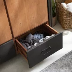 Ars Manufacti Armoire Manchester Ii Anthracite Acacia Acacia Massif Métal 166 Cm -Armoires Soldes 1000121277 191122 12054900009 DETAILS P000000001000121277