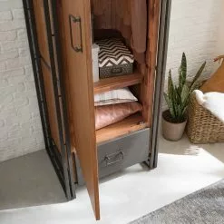 Ars Manufacti Armoire Manchester Ii Acacia Massif Anthracite Acacia Métal 61 Cm -Armoires Soldes 1000123634 191122 12055000019 DETAILS P000000001000123634