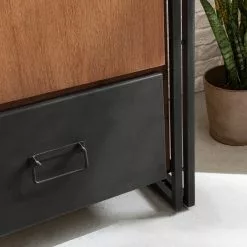 Ars Manufacti Armoire Manchester Ii Acacia Massif Anthracite Acacia Métal 61 Cm -Armoires Soldes 1000123634 191122 12055000024 DETAILS P000000001000123634