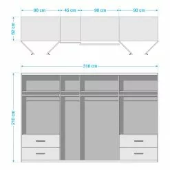 Blanc Alpin Armoire 315 Cm Fulda Rauch Orange 17 Blanc Alpin Armoire 315 Cm Fulda Rauch Orange -Armoires Soldes 1000133202 181002 103102222 GALLERYIMAGES P000000001000133202