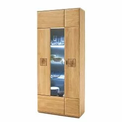 Naturoo Vitrine Chêne Massif Chêne Bianco Imitation