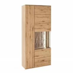 Naturoo Vitrine Chêne Massif Chêne Bianco Imitation