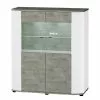 Fredrik Vitrine Karlsburg Ii Béton Imitation Blanc -Armoires Soldes 1000135244 210909 12373600045 IMAGE P000000001000135244