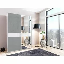 Weimar Wimex Armoire Imitation Béton 135 Cm Coulissante -Armoires Soldes 1000136776 220112 113939000024 MOOD DETAILS P000000001000136776 mood