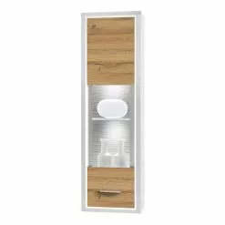 Hagby I Vitrine Murale Imitation Chêne Loftscape Blanc