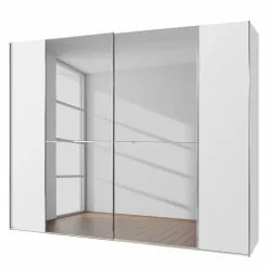 Rauch Armoire 20Up I 239 Cm 235 Cm Hauteur Largeur Coulissante Black Blanc