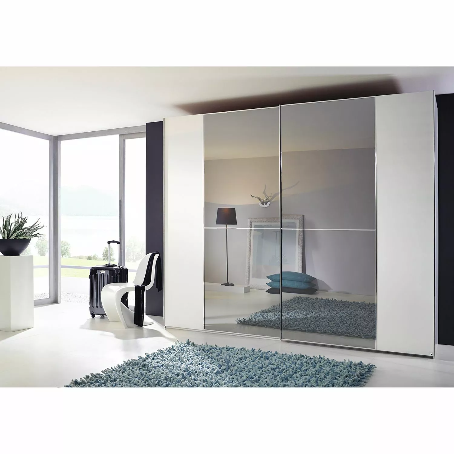 Rauch Armoire 20Up I 239 Cm 235 Cm Hauteur Largeur Coulissante Black Blanc 4 Rauch Armoire 20Up I 239 Cm 235 Cm Hauteur Largeur Coulissante Black Blanc – Image 2