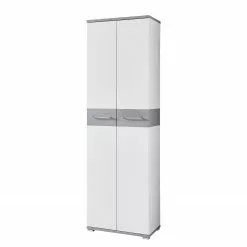 Armoire Imitation Béton Germania Blanc