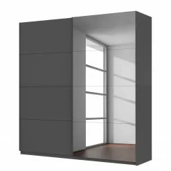 Skøp Armoire Pure Reflect+ Graphite Largeur 2 236 Cm Hauteur 225 Cm