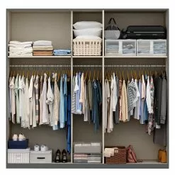 Skøp Armoire Pure Reflect+ Graphite Largeur 2 236 Cm Hauteur 225 Cm -Armoires Soldes 1000154754 191129 15310800256 DETAILS P000000001000154754