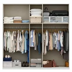 Skøp Armoire Pure Glos 222 Cm 225 Cm Hauteur Largeur Brillant Blanc -Armoires Soldes 1000154842 191129 15312000344 DETAILS P000000001000154842