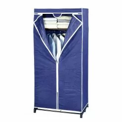 Wenko Armoire Air Ii Métal Fibres Synthétique Bleu Noir