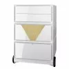Easyoffice By Paperflow Easybox Classic Chic I Doré Blanc -Armoires Soldes 1000166658 190326 14004100003 IMAGE P000000001000166658