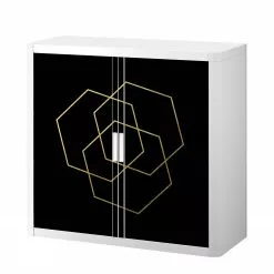 Easyoffice By Paperflow Easyoffice Armoire Classic Chic Iii Blanc Noir