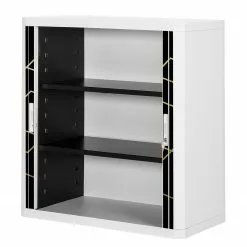 Easyoffice By Paperflow Easyoffice Armoire Classic Chic Iii Blanc Noir -Armoires Soldes 1000166727 190411 13310600116 GALLERYIMAGES P000000001000166727