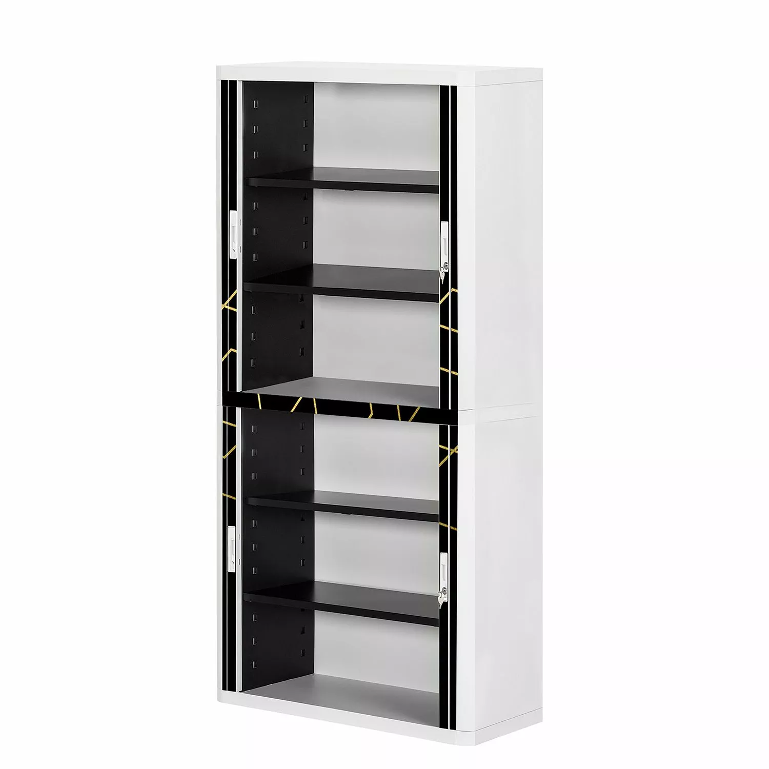 Easyoffice By Paperflow Easyoffice Armoire Classic Chic Vi Blanc Noir 4 Easyoffice By Paperflow Easyoffice Armoire Classic Chic Vi Blanc Noir – Image 2