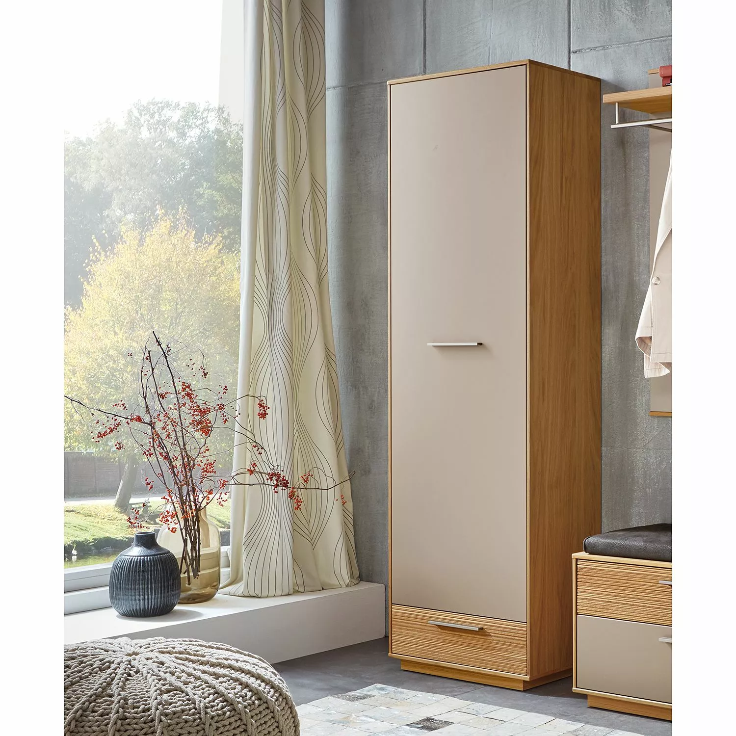 Vos Armoire Loveno Ii Chêne Massif Métal 4 Vos Armoire Loveno Ii Chêne Massif Métal – Image 2