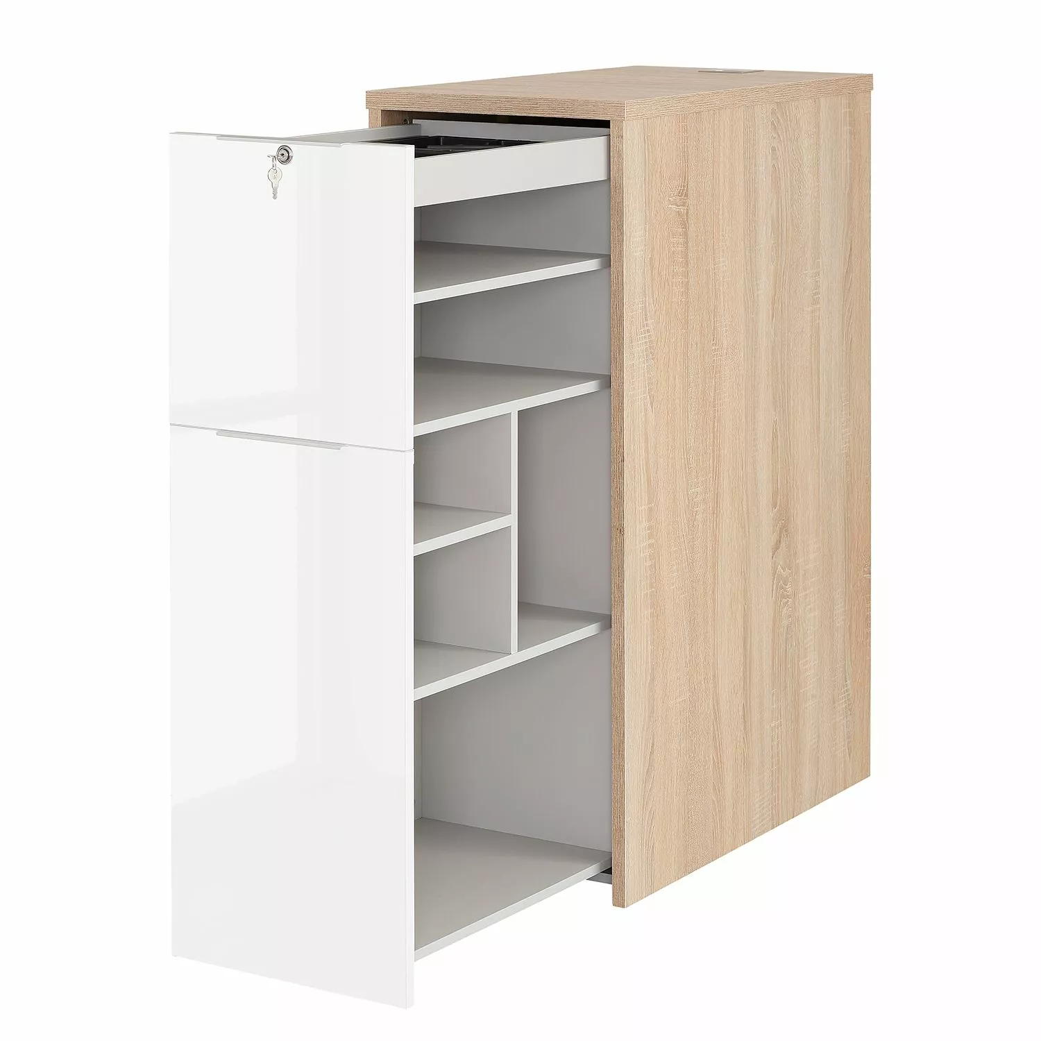 Maja Commode Möbel Edjust Ii Imitation Brillant Riviera Blanc 5 Maja Commode Möbel Edjust Ii Imitation Brillant Riviera Blanc – Image 3