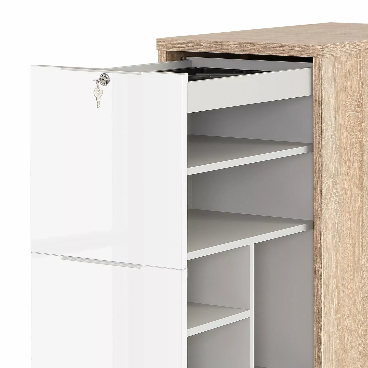 Maja Commode Möbel Edjust Ii Imitation Brillant Riviera Blanc 8 Maja Commode Möbel Edjust Ii Imitation Brillant Riviera Blanc – Image 6