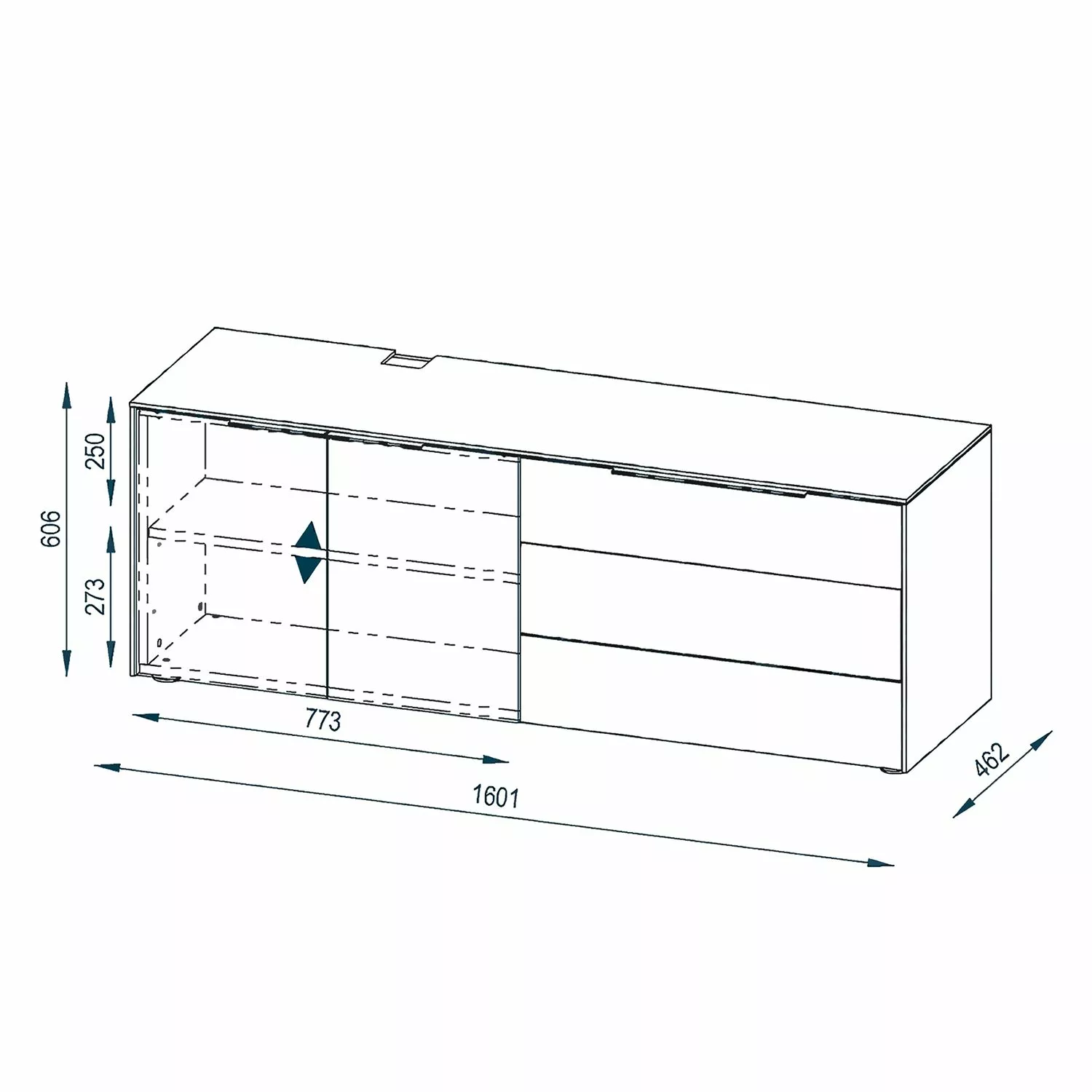 Maja Commode Möbel Edjust I Brillant Blanc 9 Maja Commode Möbel Edjust I Brillant Blanc – Image 7