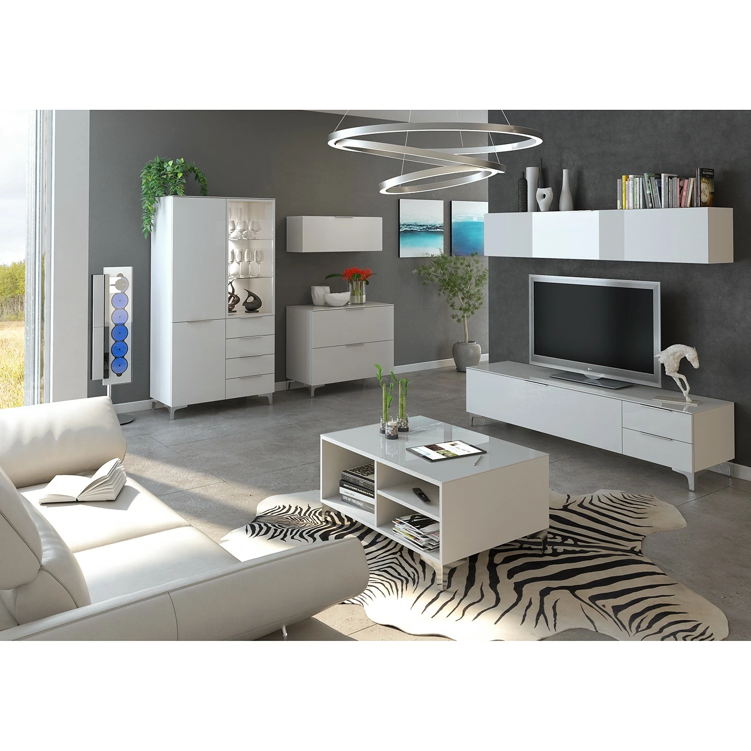 Maja Meuble Möbel Murale Shino I 180 Cm Blanc 5 Maja Meuble Möbel Murale Shino I 180 Cm Blanc – Image 3