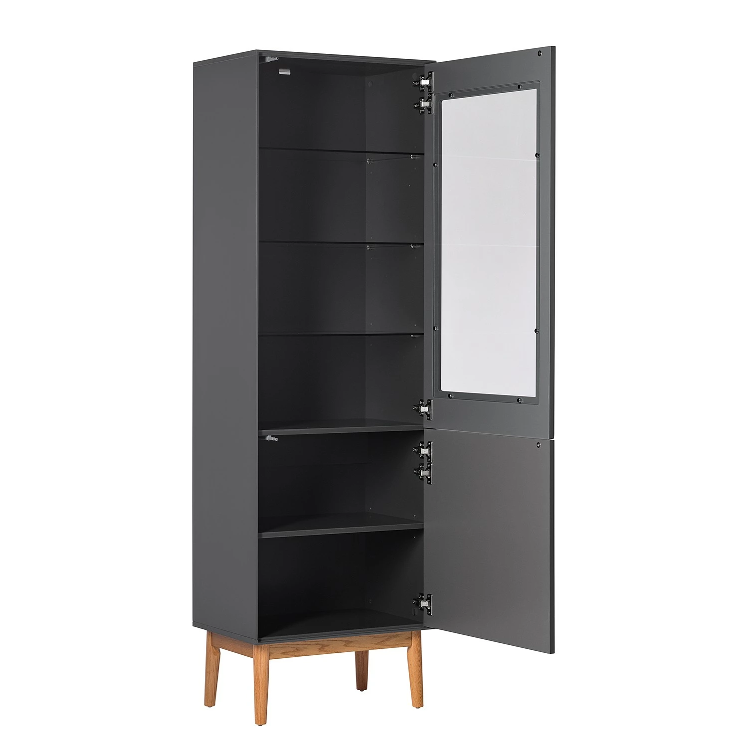 Vitrine Mat Chêne Massif Lindholm Gri 9 Vitrine Mat Chêne Massif Lindholm Gri – Image 7