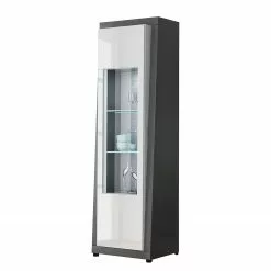 Curlewi Vitrine I Loftscape Anthracite Brillant Blanc