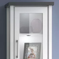 Ridgevalley Vitrine Pin Touros Ii Massif Blanc Gri -Armoires Soldes 1000171365 190424 07580600351 GALLERYIMAGES P000000001000171365