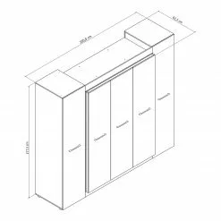 Armoire Loftscape Stokka Marron 10 Armoire Loftscape Stokka Marron -Armoires Soldes 1000175586 190705 06260200134 SKETCH DETAILS P000000001000175586 sketch