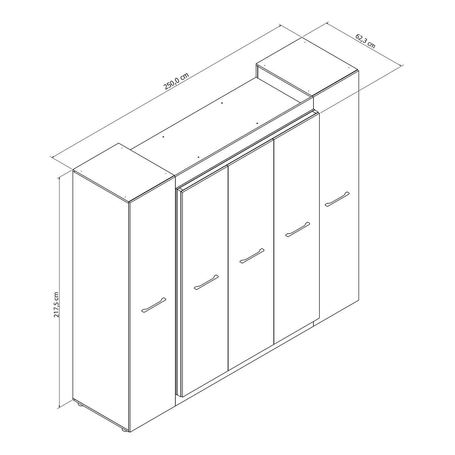 Armoire Loftscape Stokka Marron 6 Armoire Loftscape Stokka Marron – Image 4