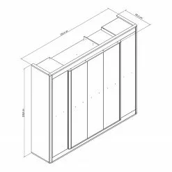 Armoire Loftscape Marron -Armoires Soldes 1000175596 190705 06261100231 SKETCH DETAILS P000000001000175596 sketch